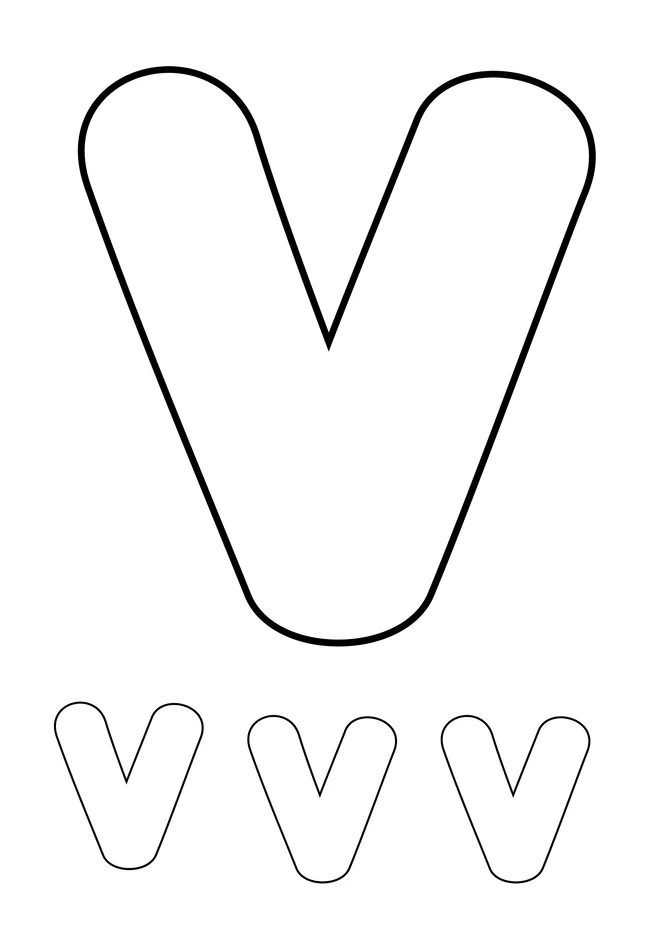 Alfabeto para colorir e imprimir para imprimir e colorir - imagem 23